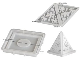 Molde silicona piramide
